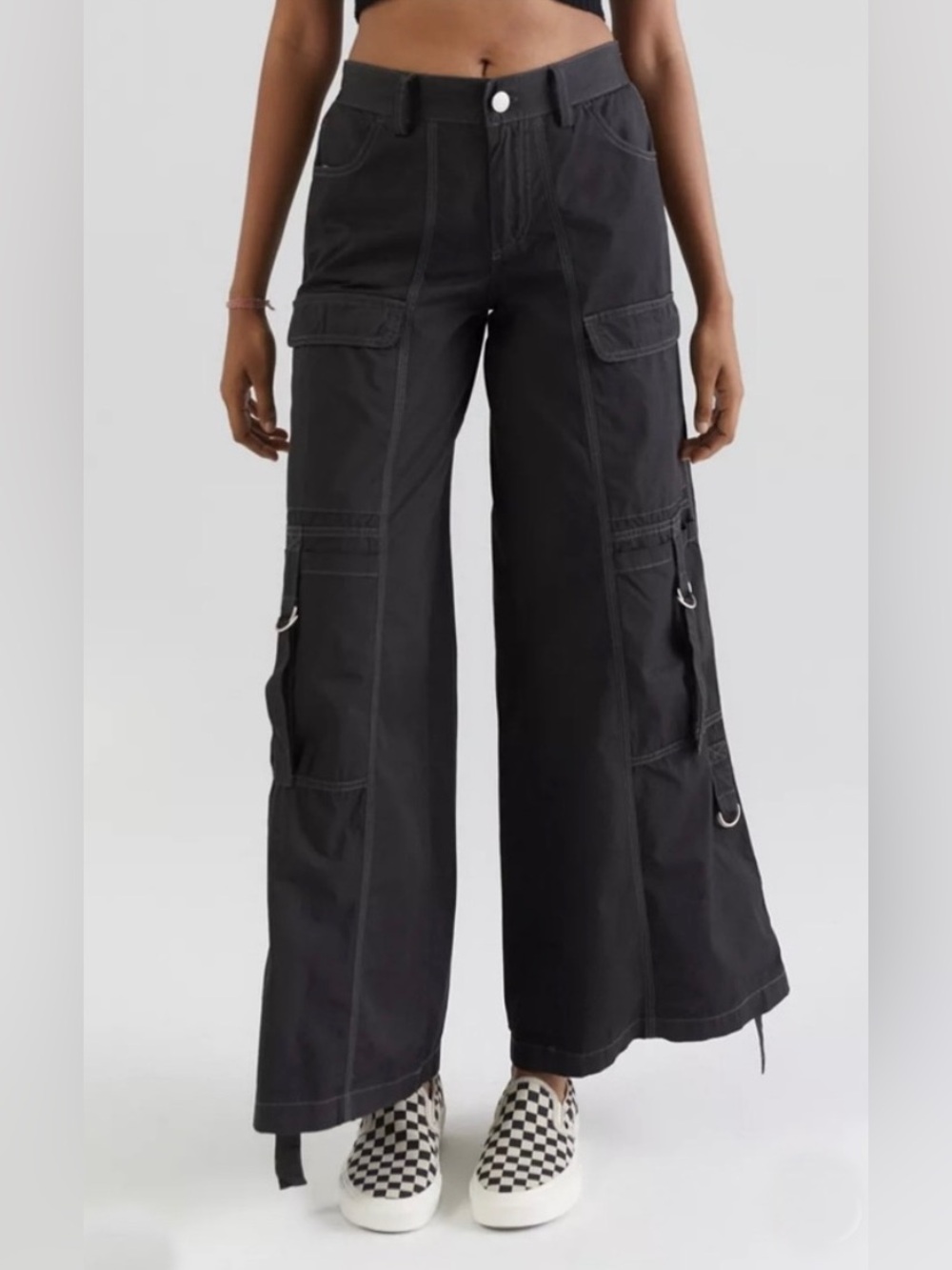 Urban Outfitters BDG Riley Cargo Pant Medium Black - Picture 15 of 16